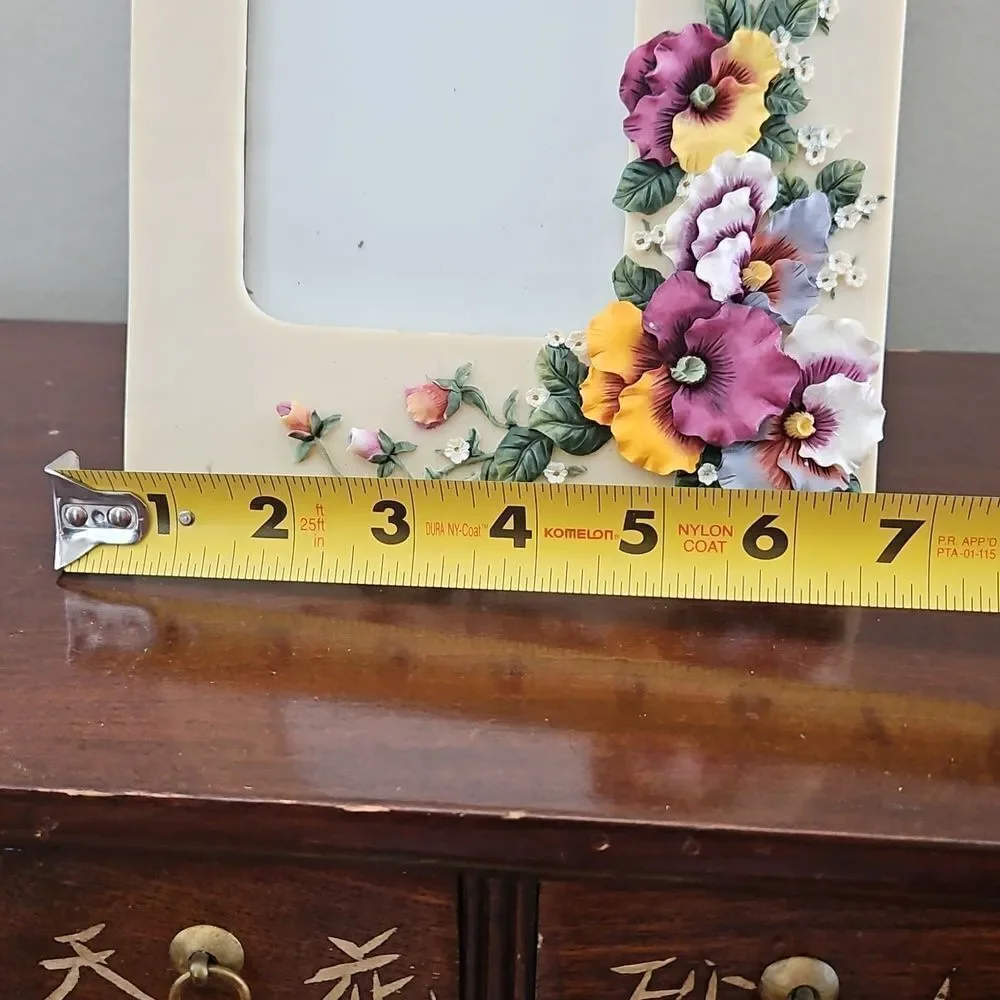 Floral Ceramic Photo Frame